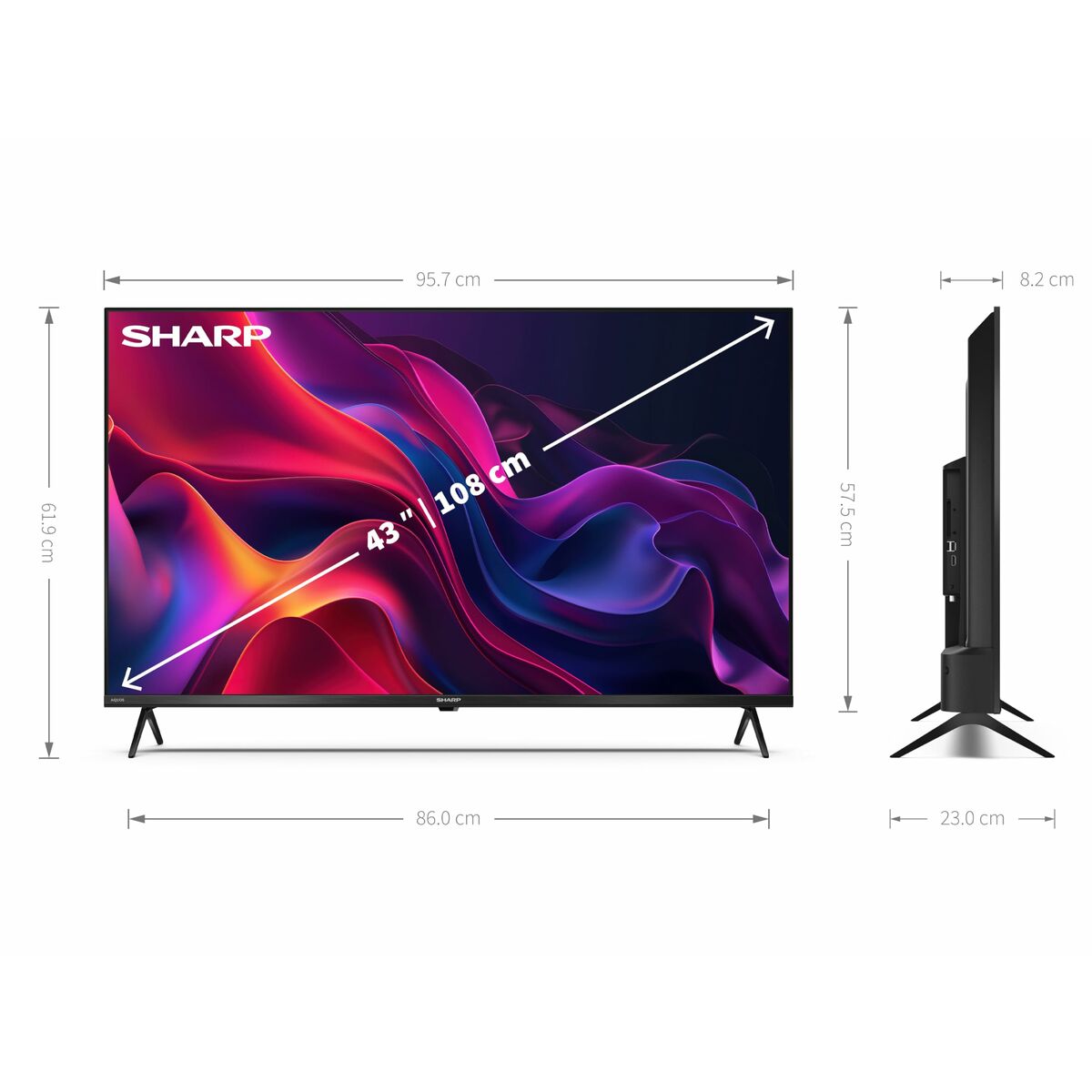 Smart TV Sharp 4T-C43GK4245EB 43" LED