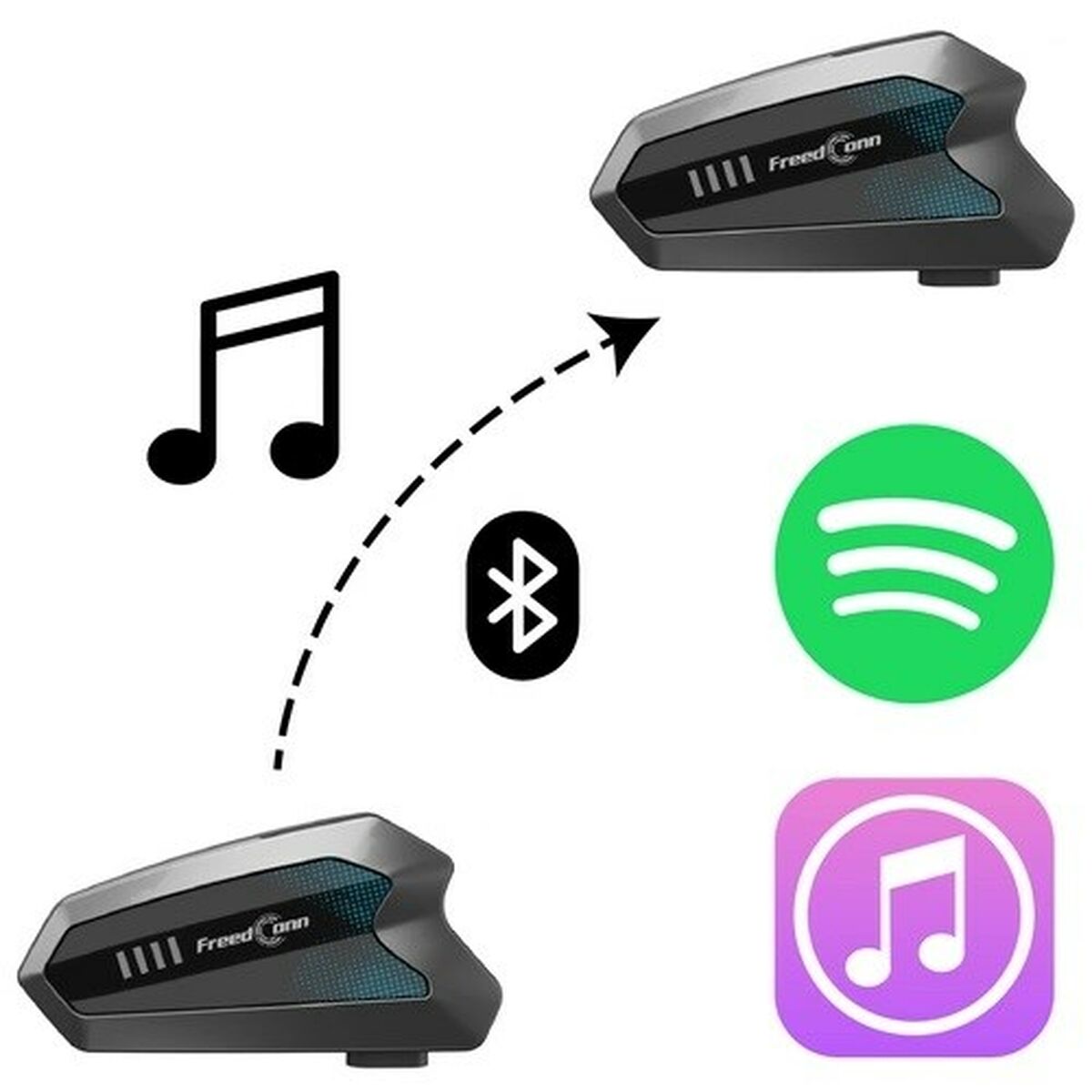 Headphones Freedconn HERO V2 EU Black