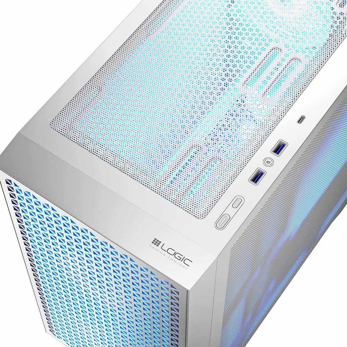 ATX Semi-tower Box Logic AM-DART-PRO-ARGB-20 White