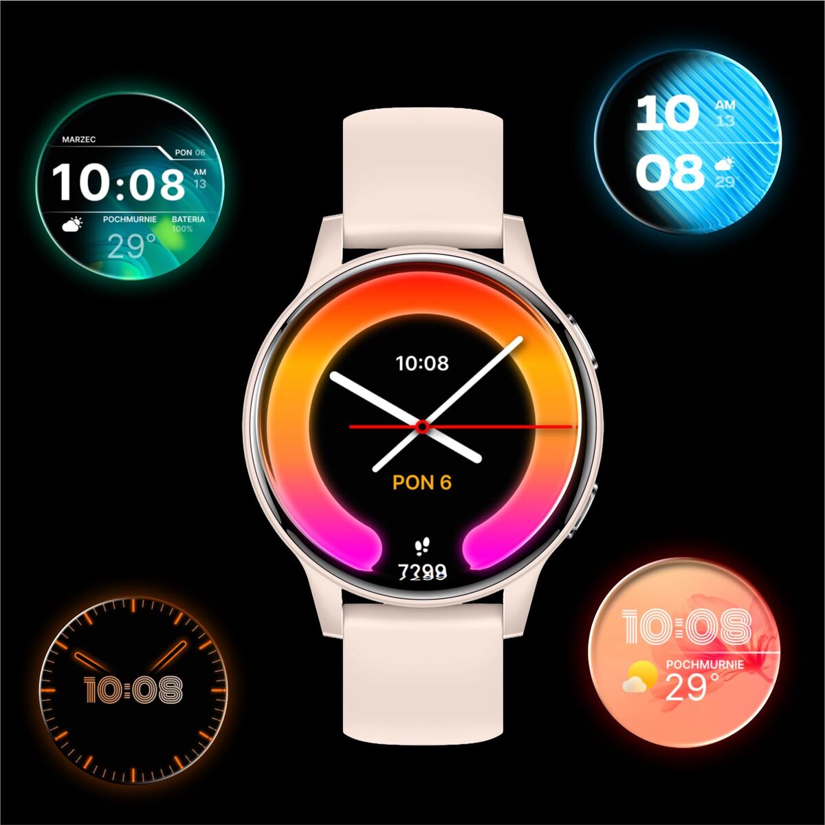Smartwatch Forever GSM192507 Pink 1,28"