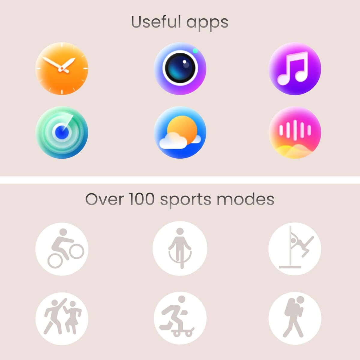 Smartwatch Forever GSM192769 Pink 1,43"