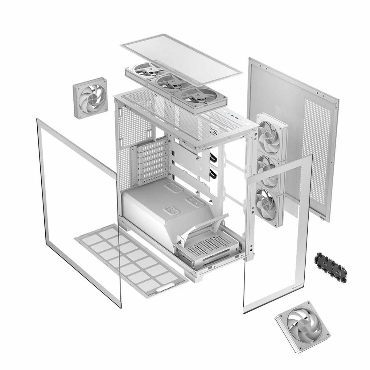 ATX Semi-tower Box Modecom AT-STELLAR-8F-ARGB-20