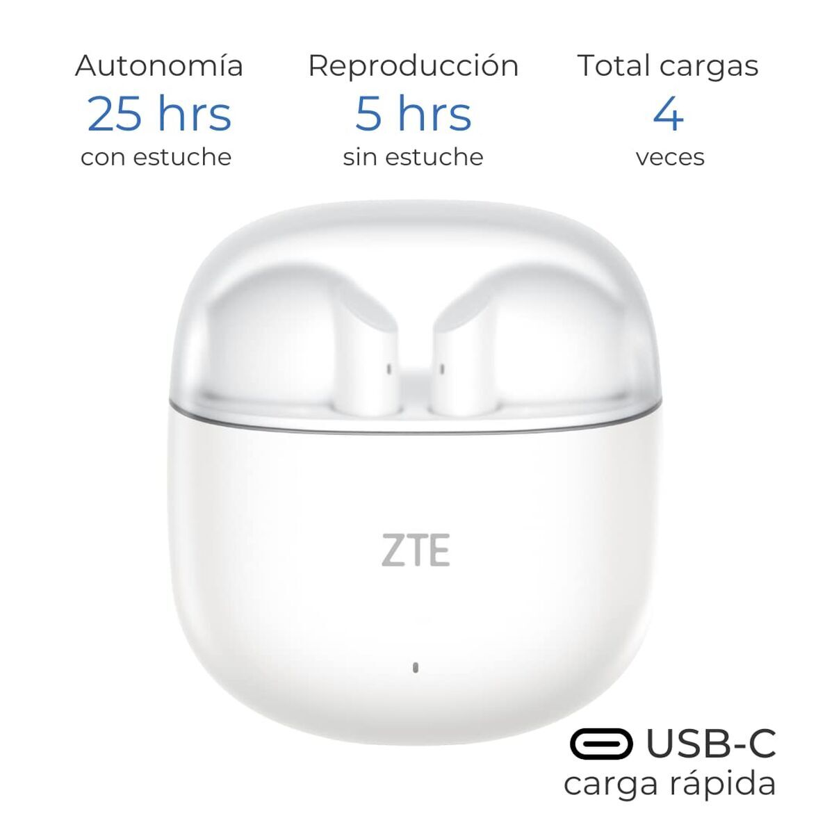 Wireless Headphones ZTE EB64G-W White