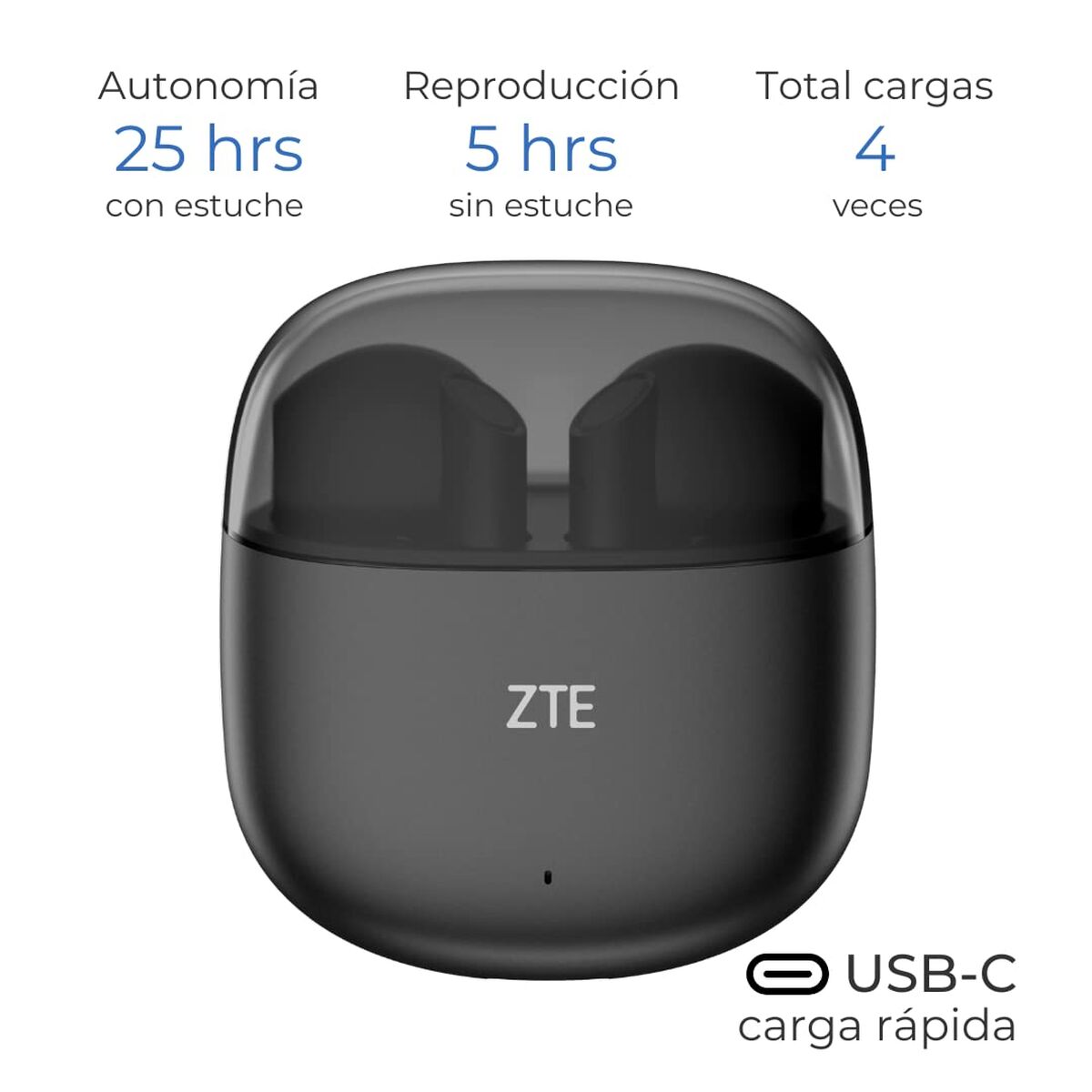 Wireless Headphones ZTE BUDS 2 Black