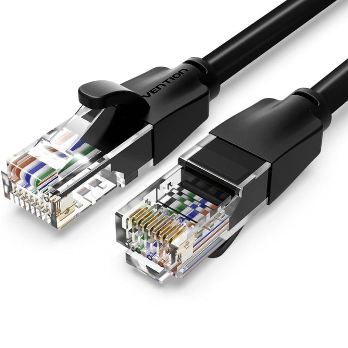 UTP Category 6 Rigid Network Cable Vention IBEBS Black 25 m