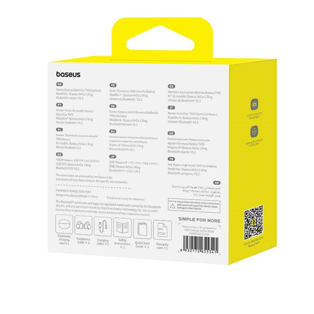 Headphones with Microphone Baseus A00069201223-00 Blue White