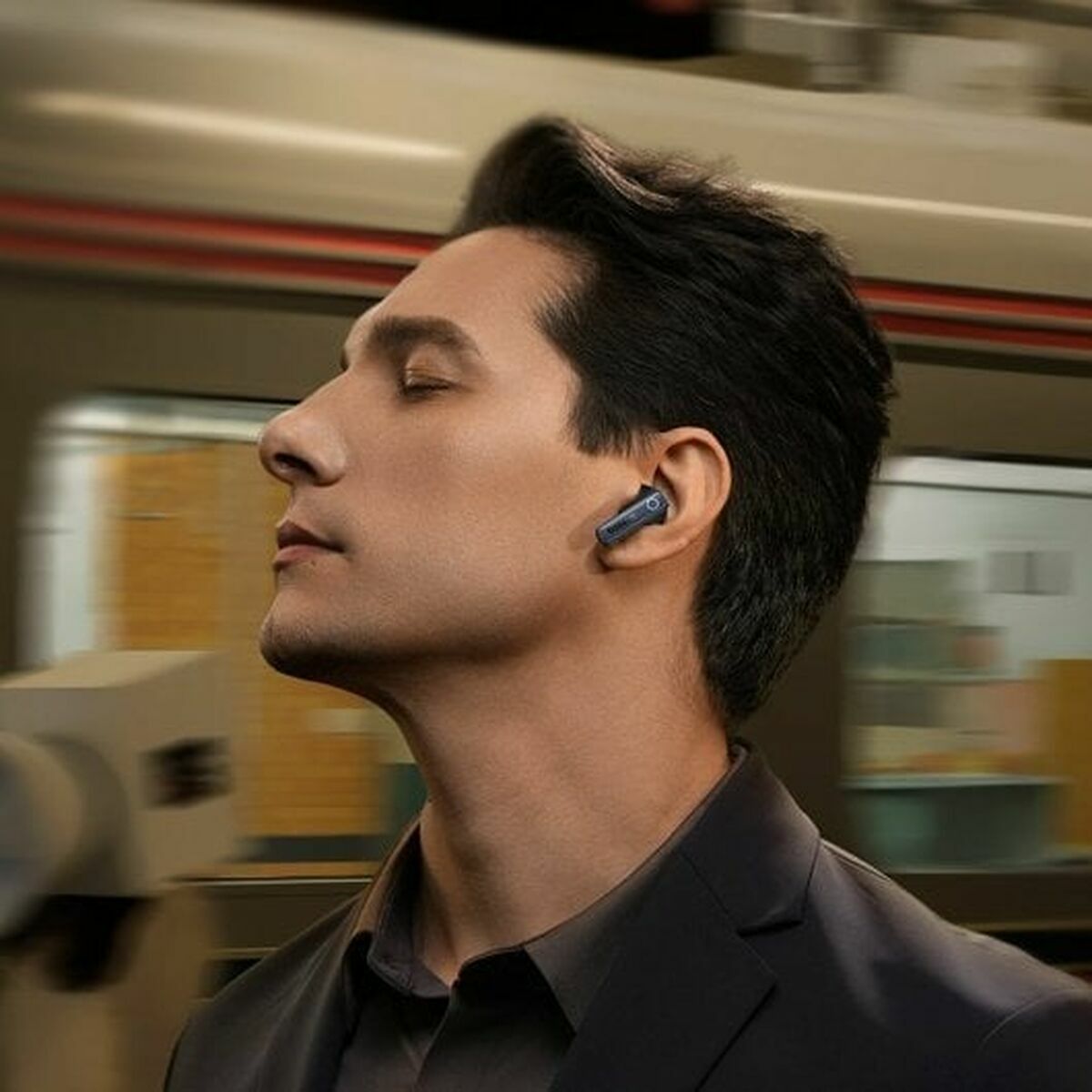 Headphones with Microphone Baseus A00073800123-00 Black