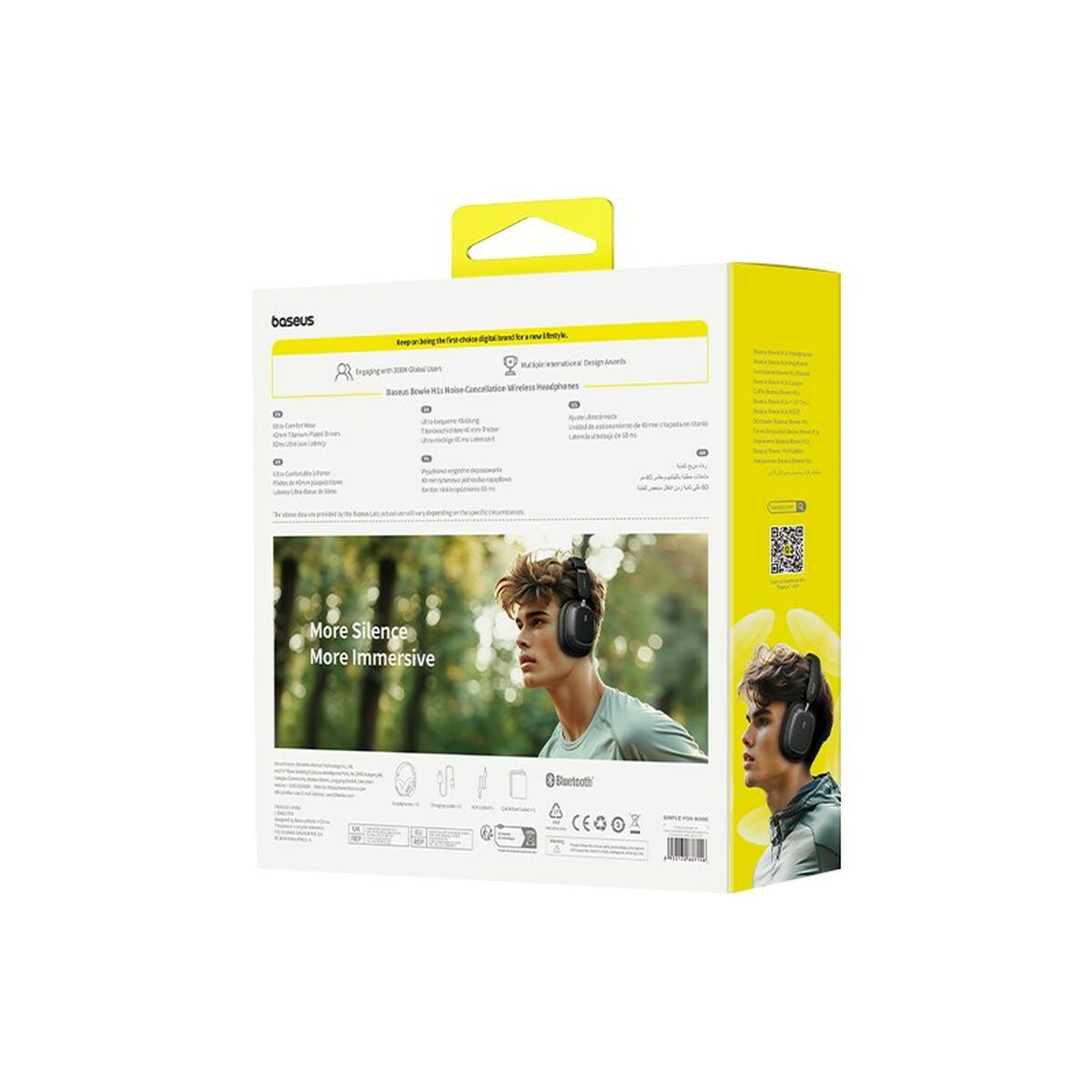 Bluetooth Headband Headphones Baseus Bowie H1s Black