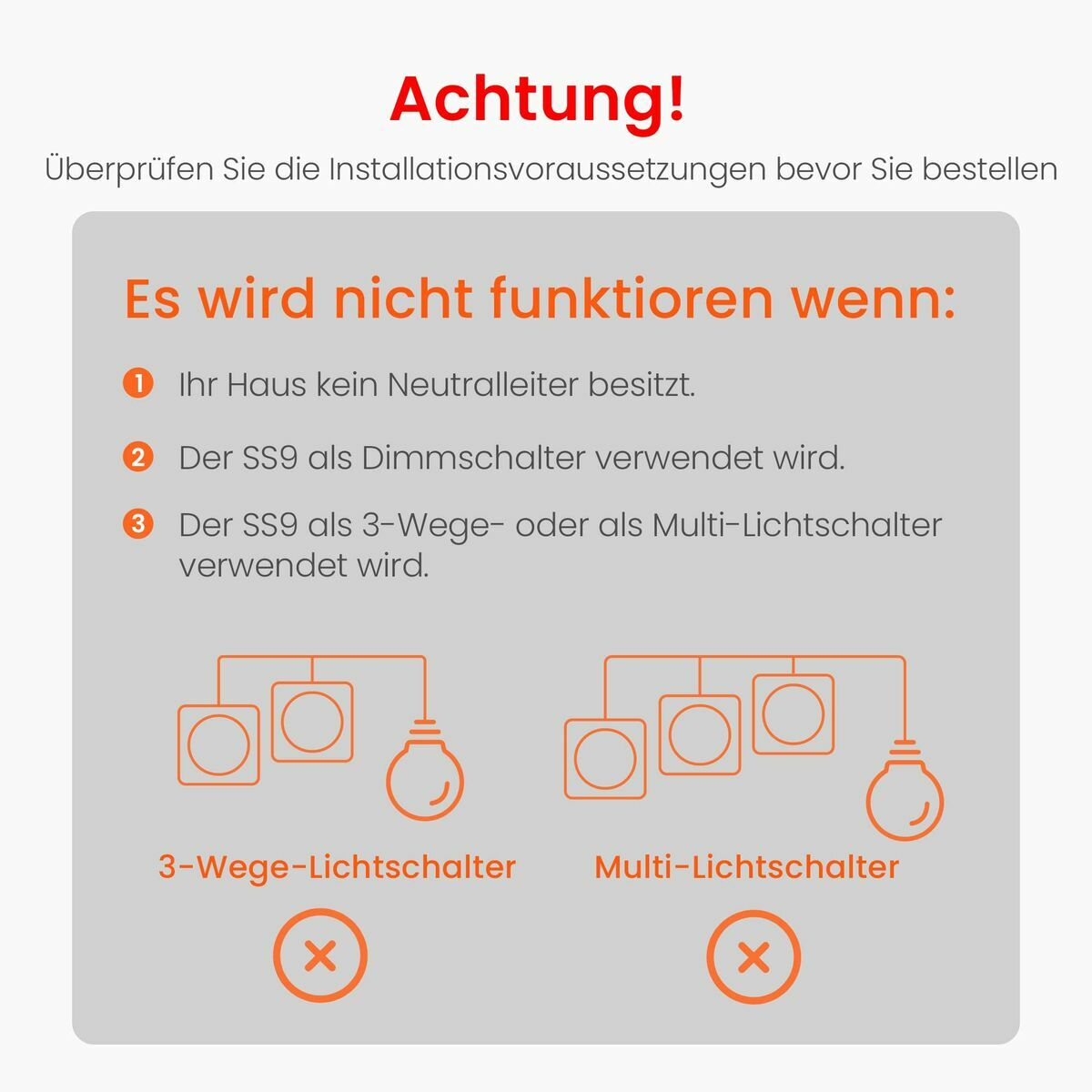Button interrupter Tenda SS9