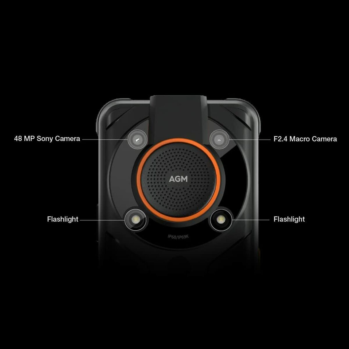 Smartphone AGM Glory SE Black 8 GB RAM 128 GB