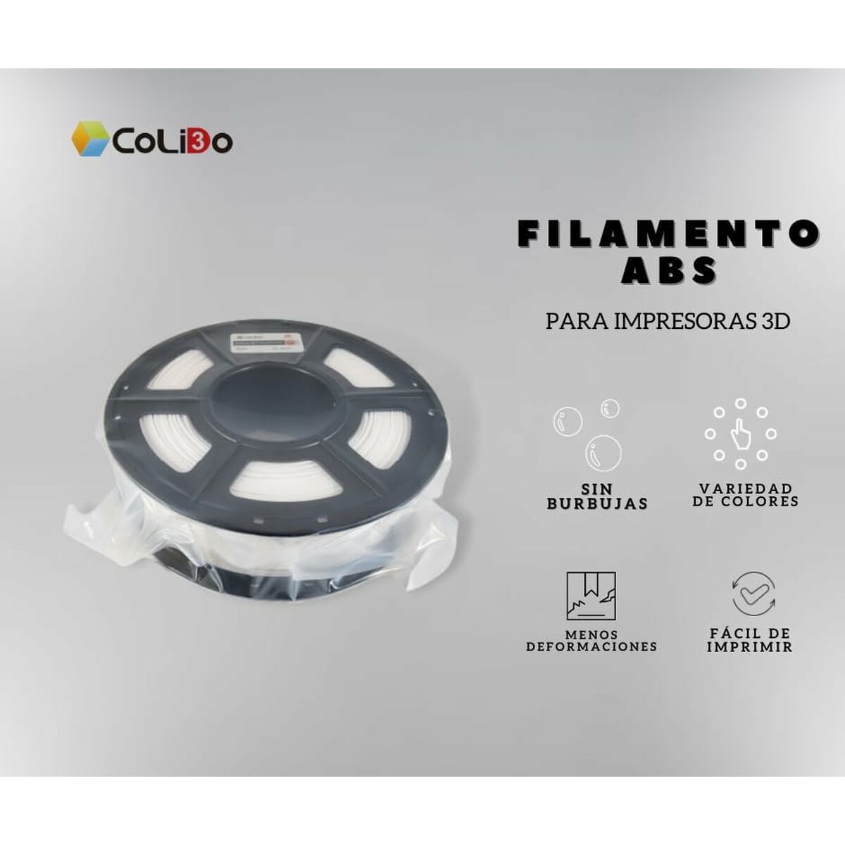 Filament Reel CoLiDo COL3D-LCD163B Black