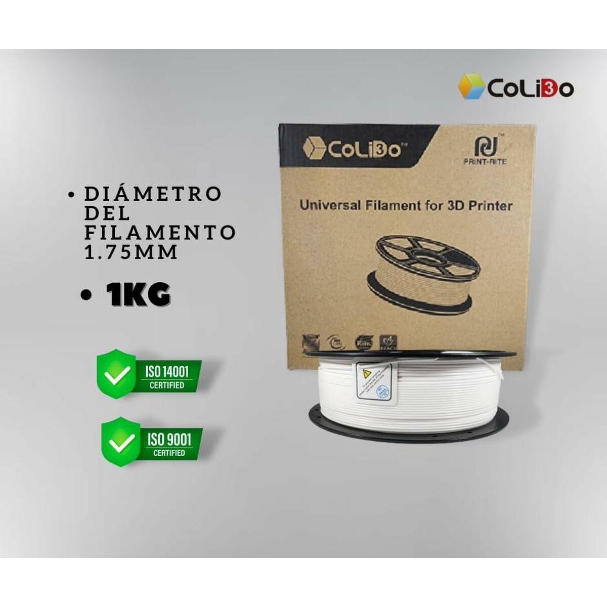 Filament Reel CoLiDo COL3D-LCD163B Black