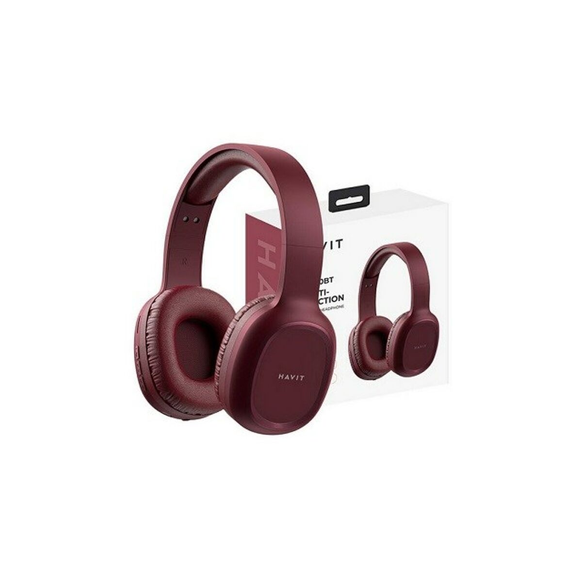Bluetooth Headband Headphones Havit H2590BT PRO Red