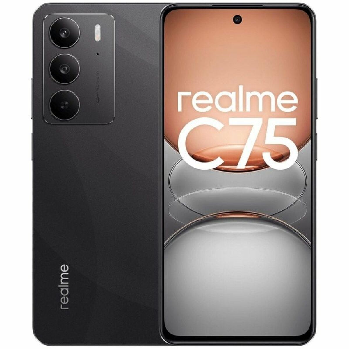 Smartphone Realme Realme C75 Octa Core 8 GB RAM 128 GB Black 6,72"