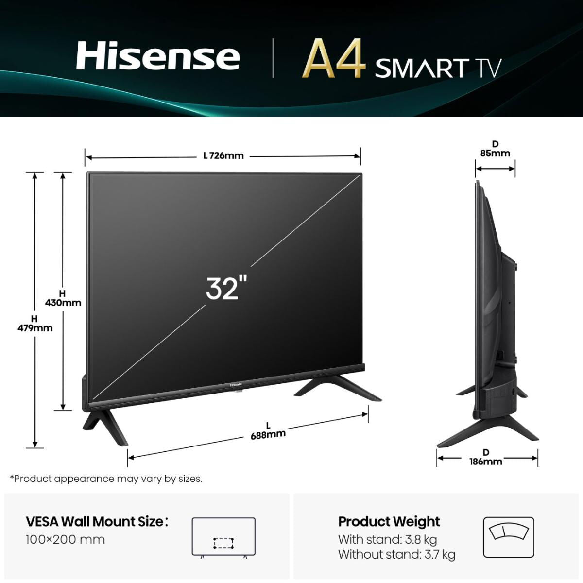 Smart TV Hisense 32A4Q 32 32" HD LED HDR