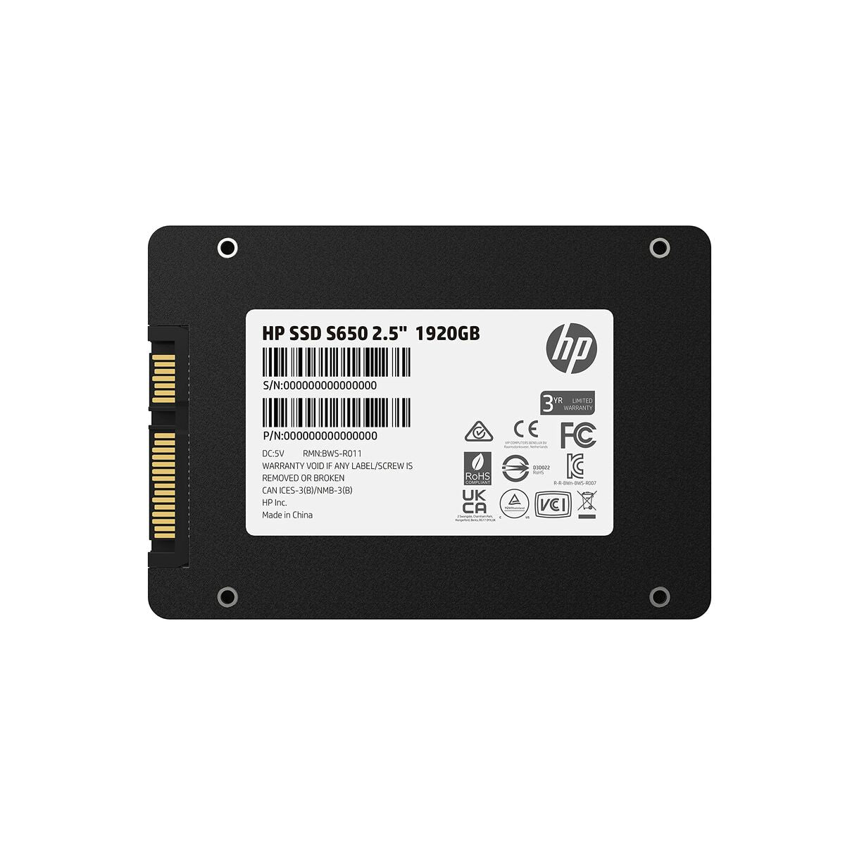 Hard Drive HP 345N1AA#ABB 1,92 TB SSD