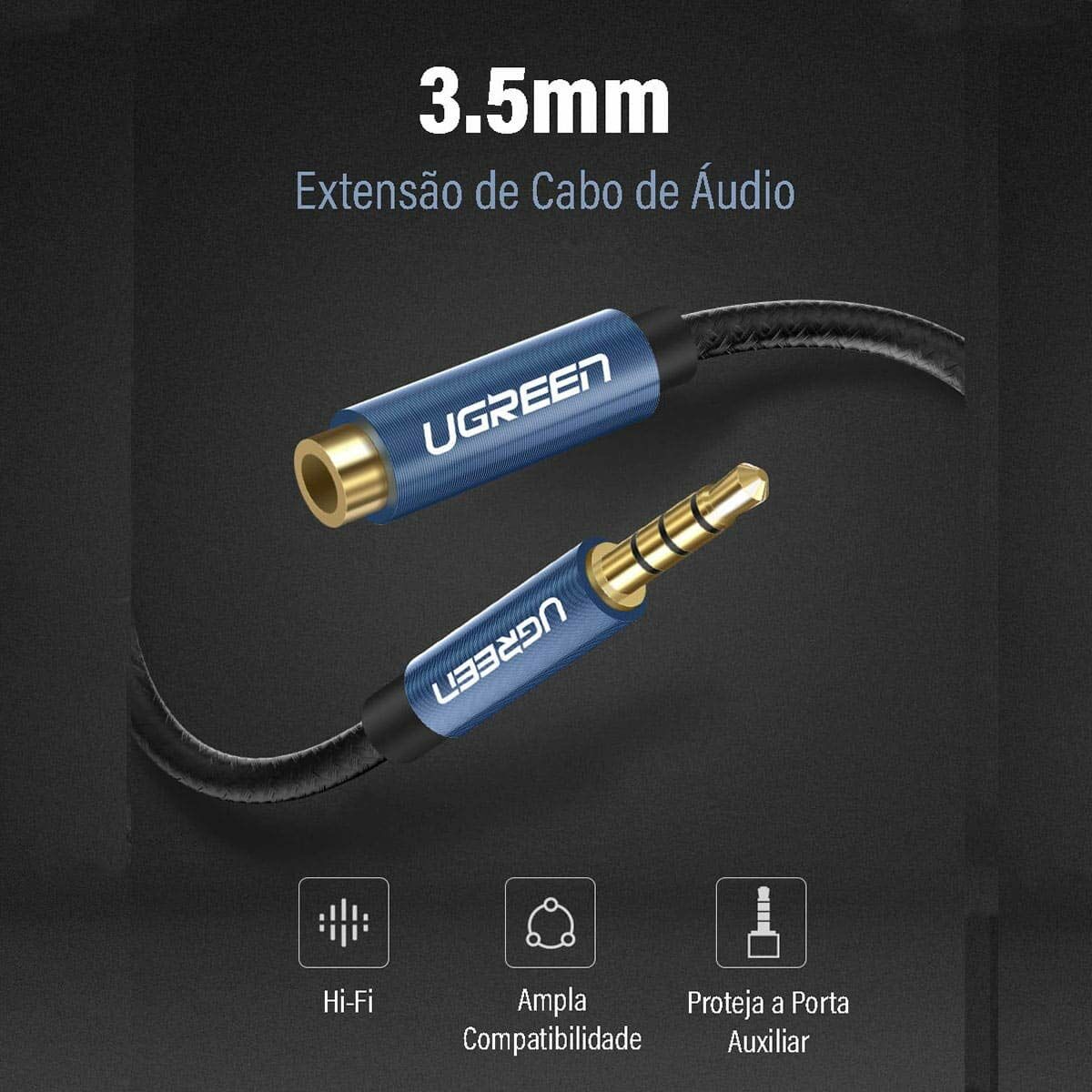 Audio Jack Cable (3.5mm) Ugreen 40675