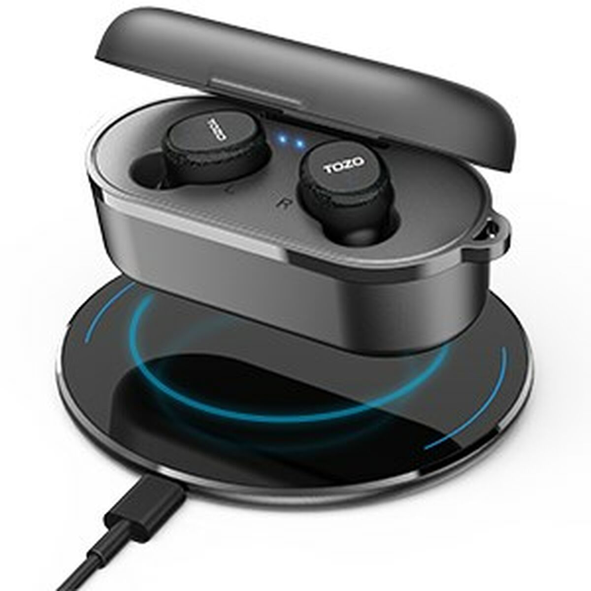 Wireless Earphones with Charging Case TOZO T10S Black