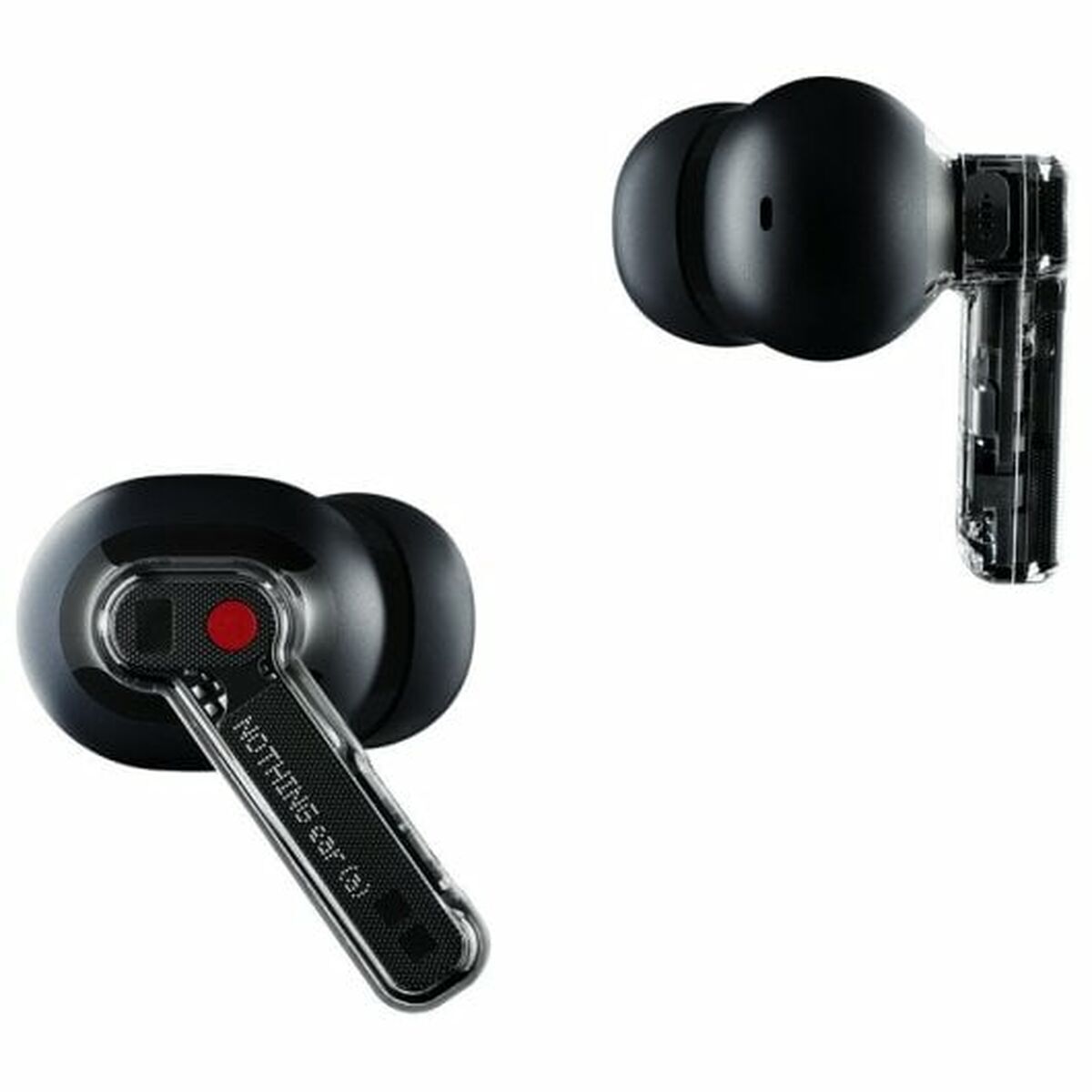Headphones with Microphone Nothing A0052655 Black Transparent