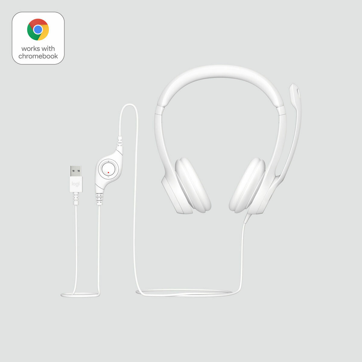 Headphones Logitech H390 White