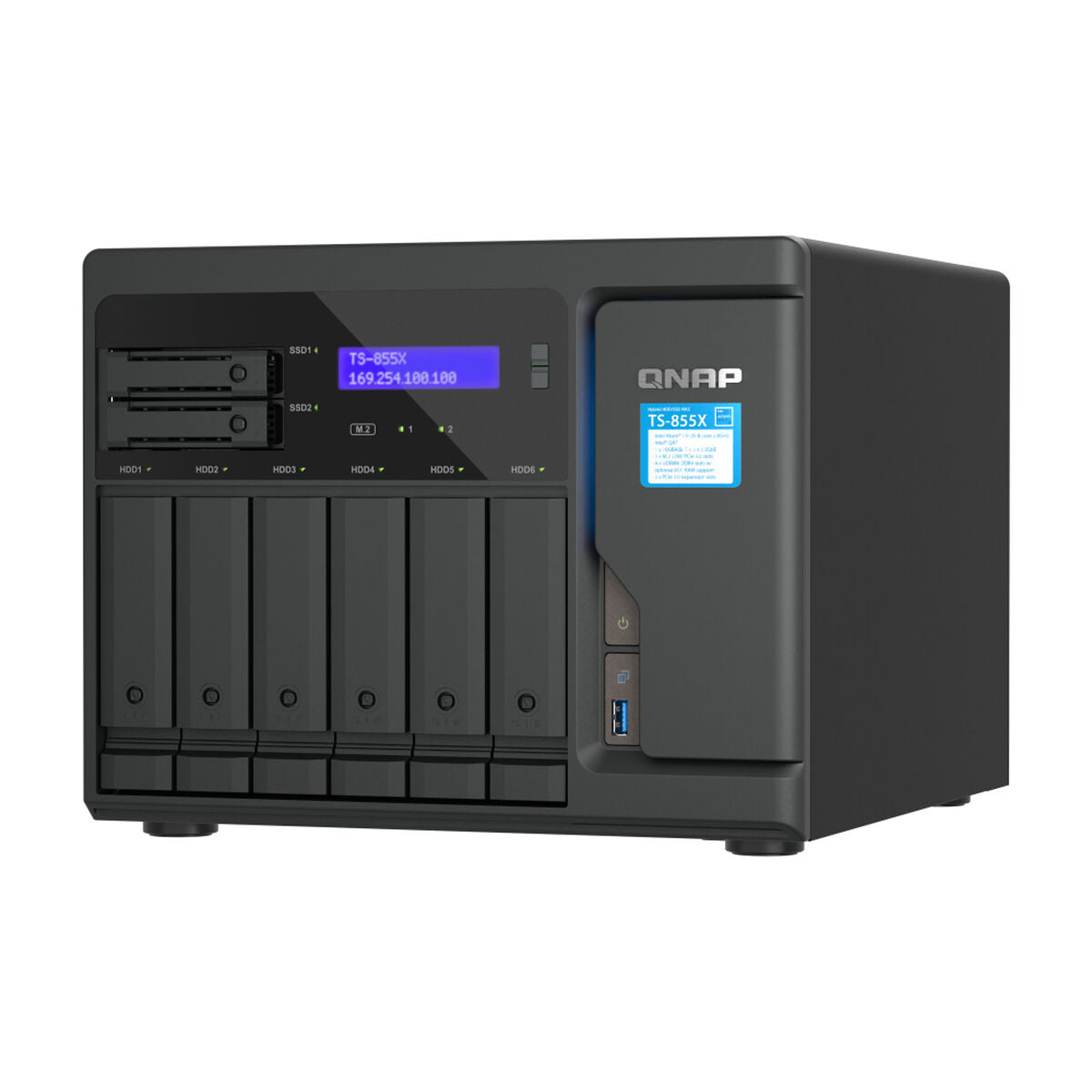 Network Storage Qnap TS-855X-8G Black