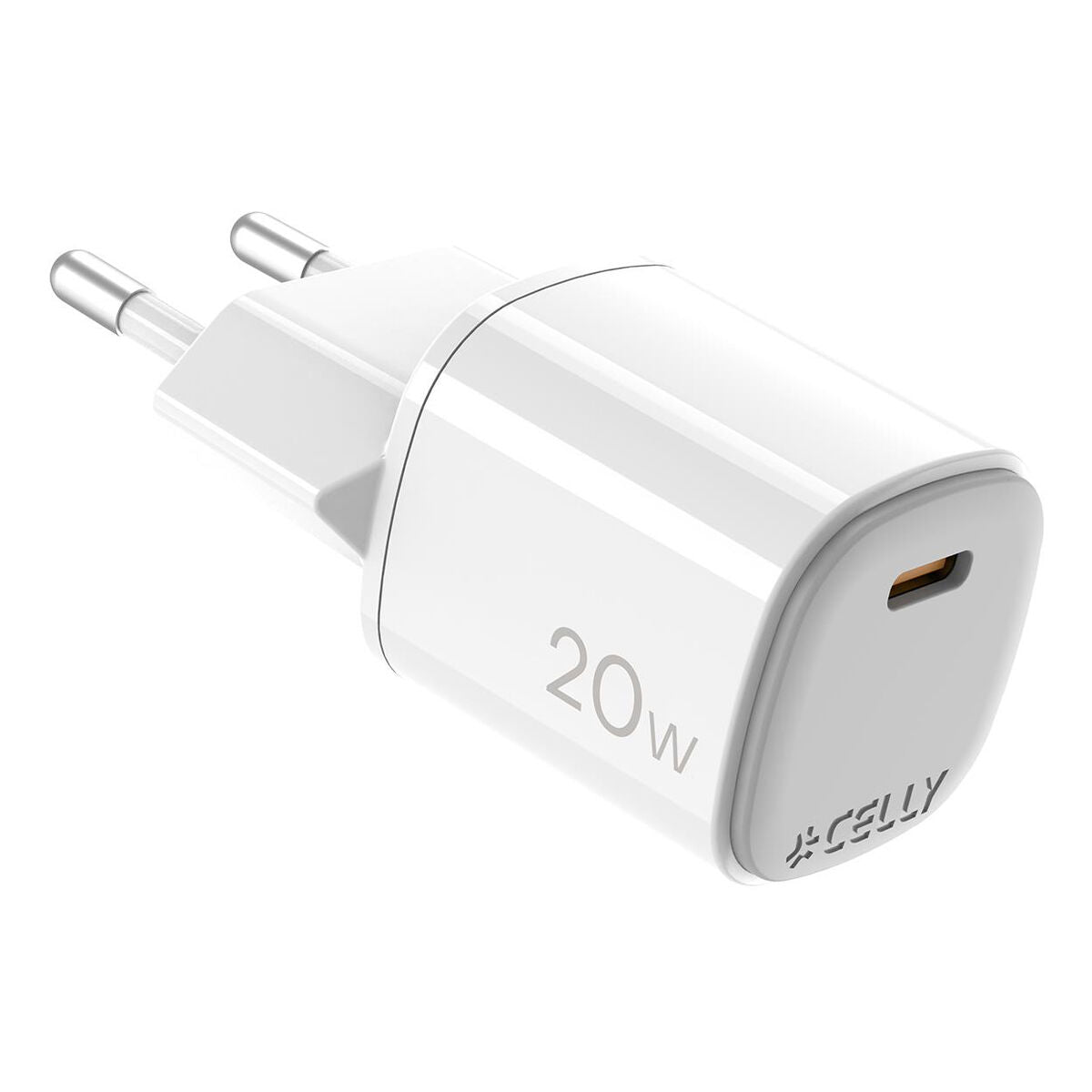 Wall Charger Celly UPTC1USBC20WWH White