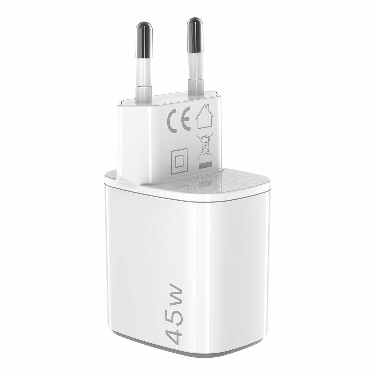 Wall Charger Celly UPTC2USBC45WWH White
