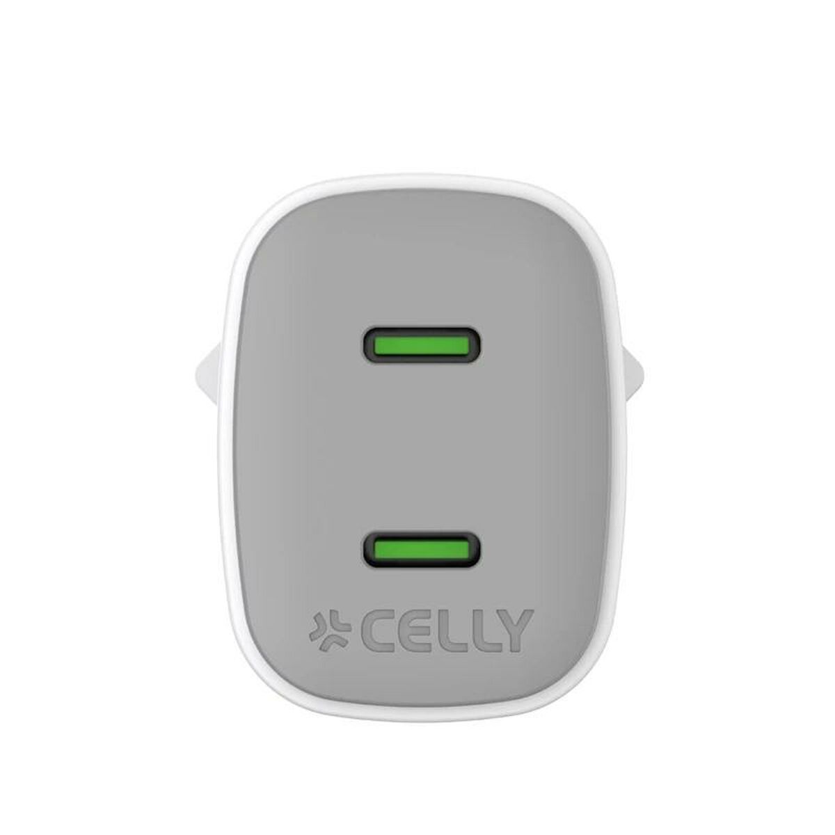 Wall Charger Celly UPTC2USBC45WWH White