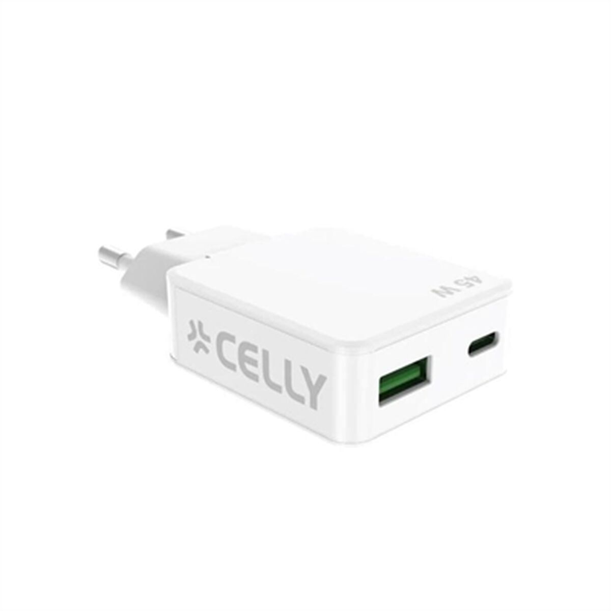 Wall Charger Celly SLIMTC1C1A45WWH White 45 W