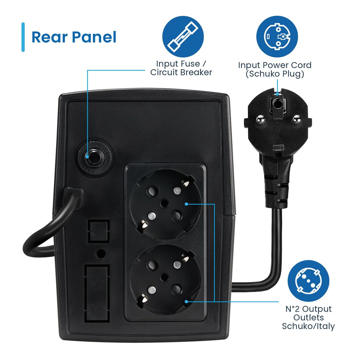 Uninterruptible Power Supply System Interactive UPS Ewent EW3995 390 W