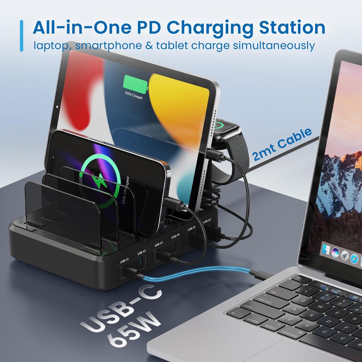 Charging Station Ewent EW1335 130 W