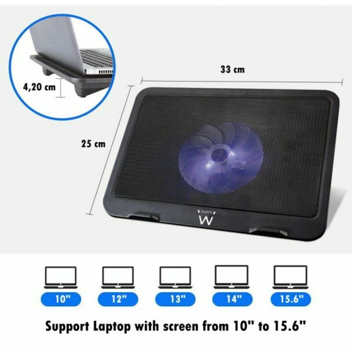 Cooling Base for a Laptop Ewent EW1250