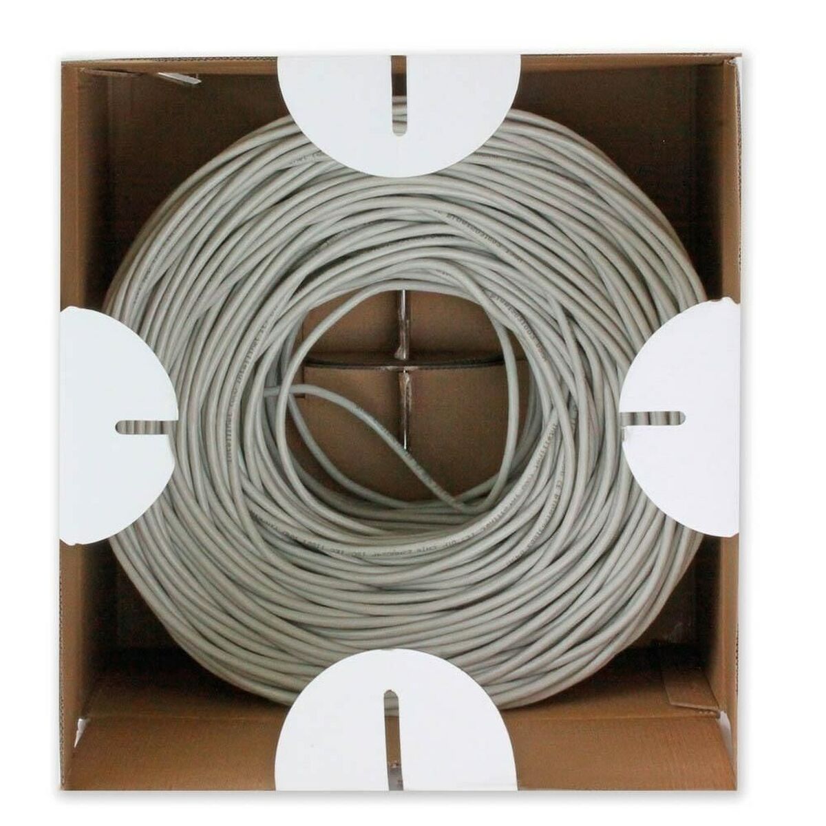 FTP Category 6 Rigid Network Cable Techly 022595 Grey 305 m