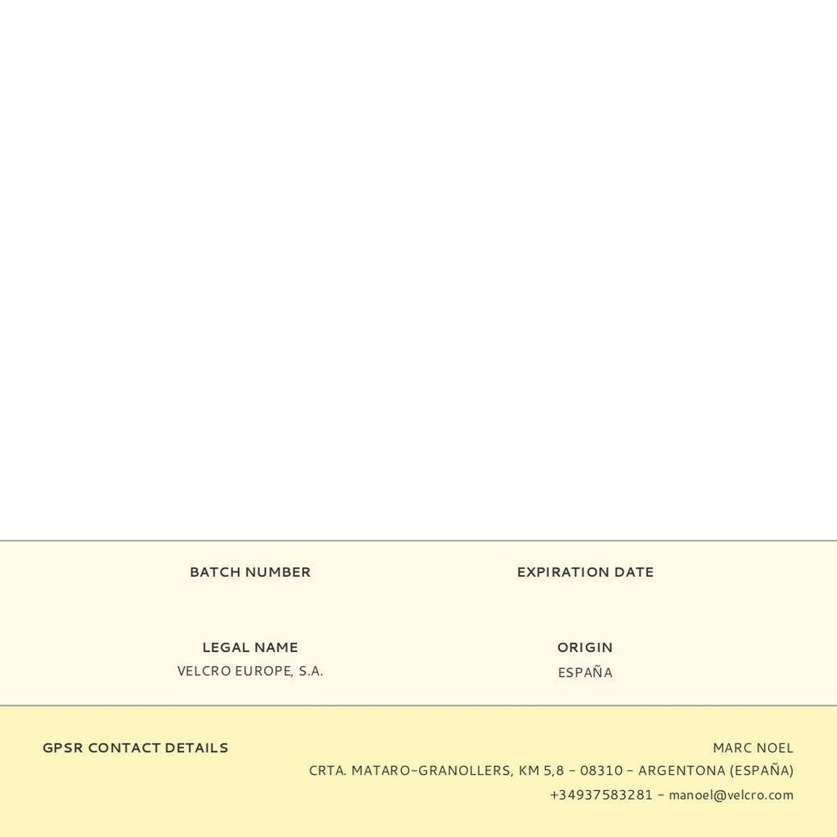 Cable holder Velcro one-wrap Black 20 mm x 25 m