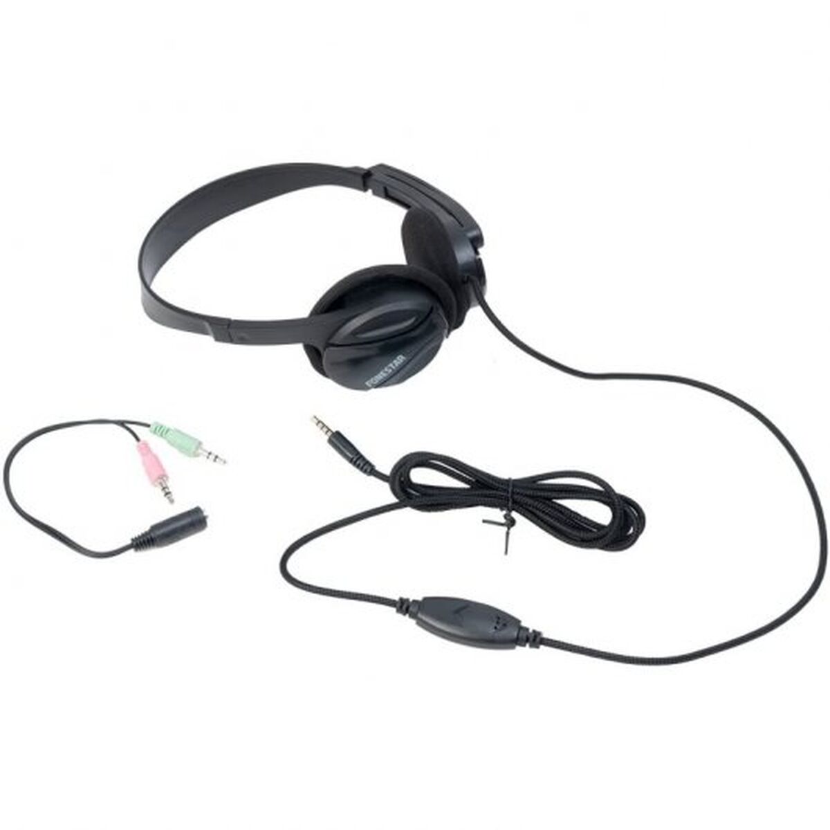 Headphones with Headband FONESTAR HOME-35 Black