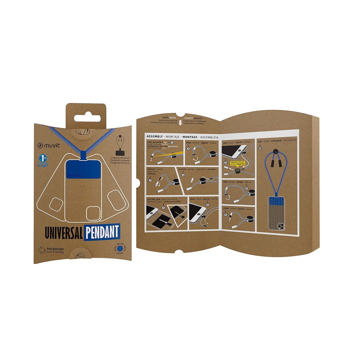 Mobile Phone Lanyard Muvit Blue