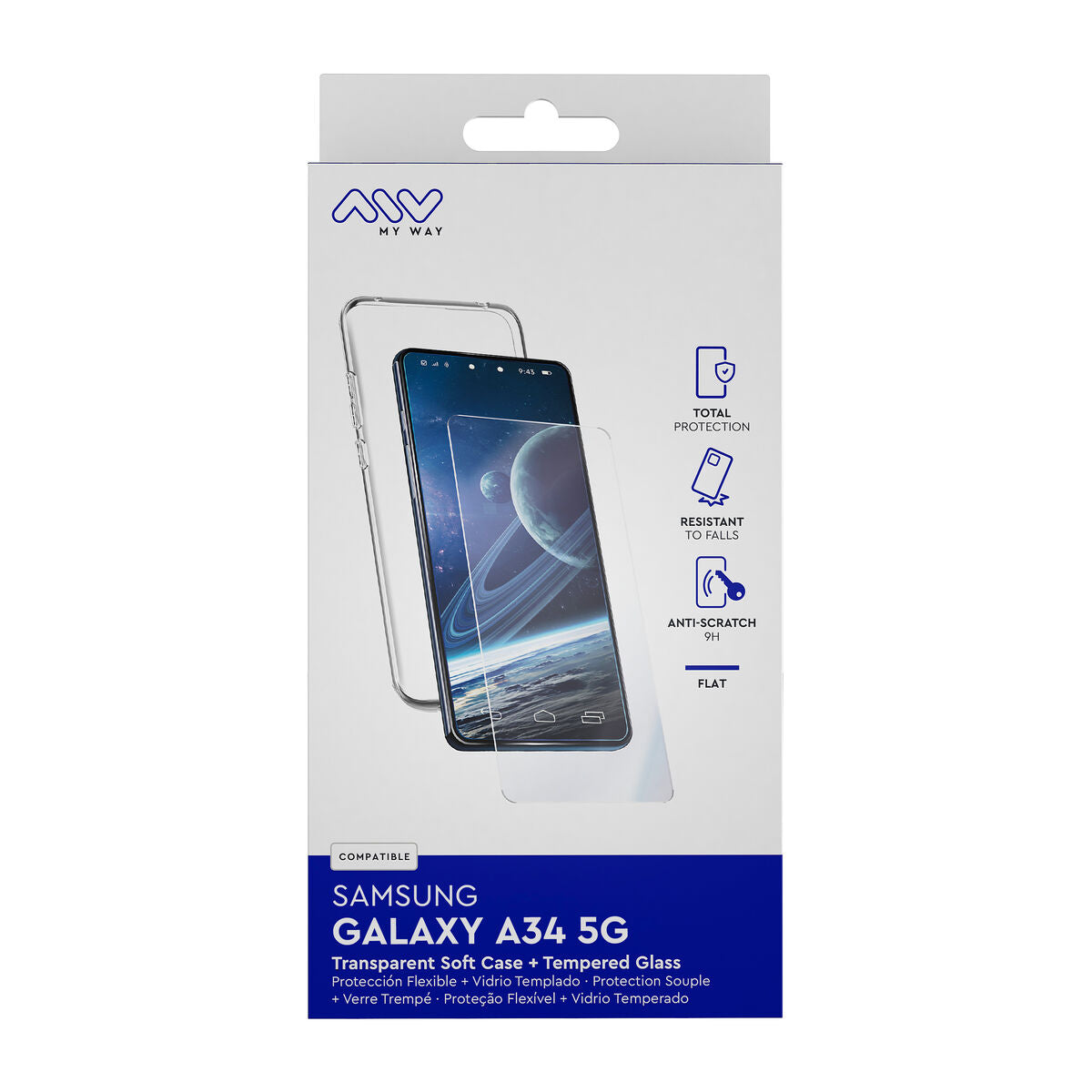 Mobile Case and Protector Myway Galaxy A34 5G Samsung Galaxy A34 5G