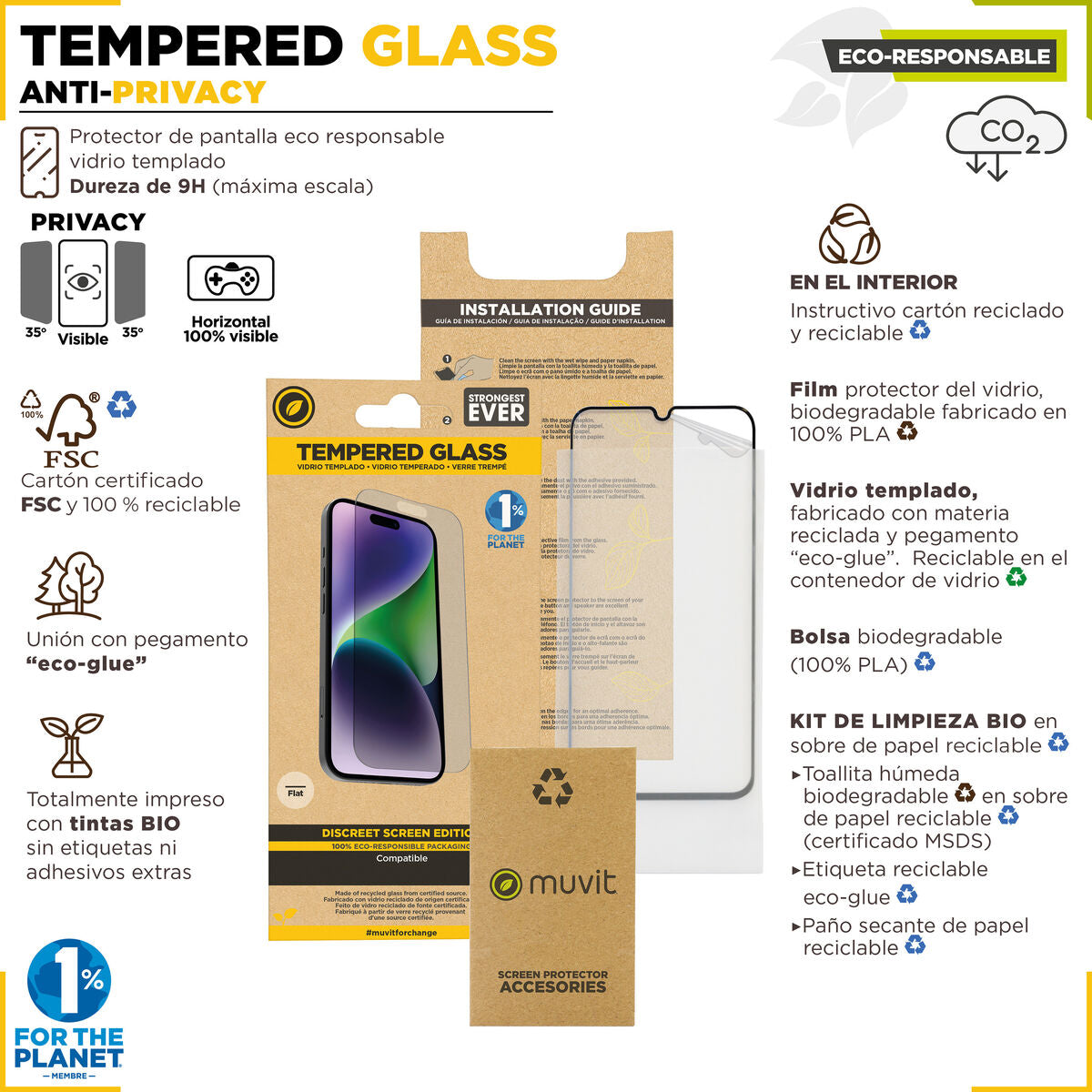 Mobile Screen Protector Muvit for Change