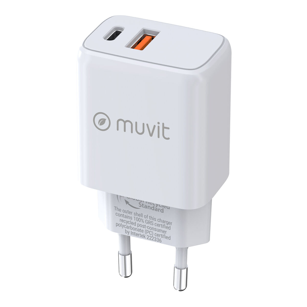 Wall Charger Muvit for Change MC-215 White 18 W 25 W