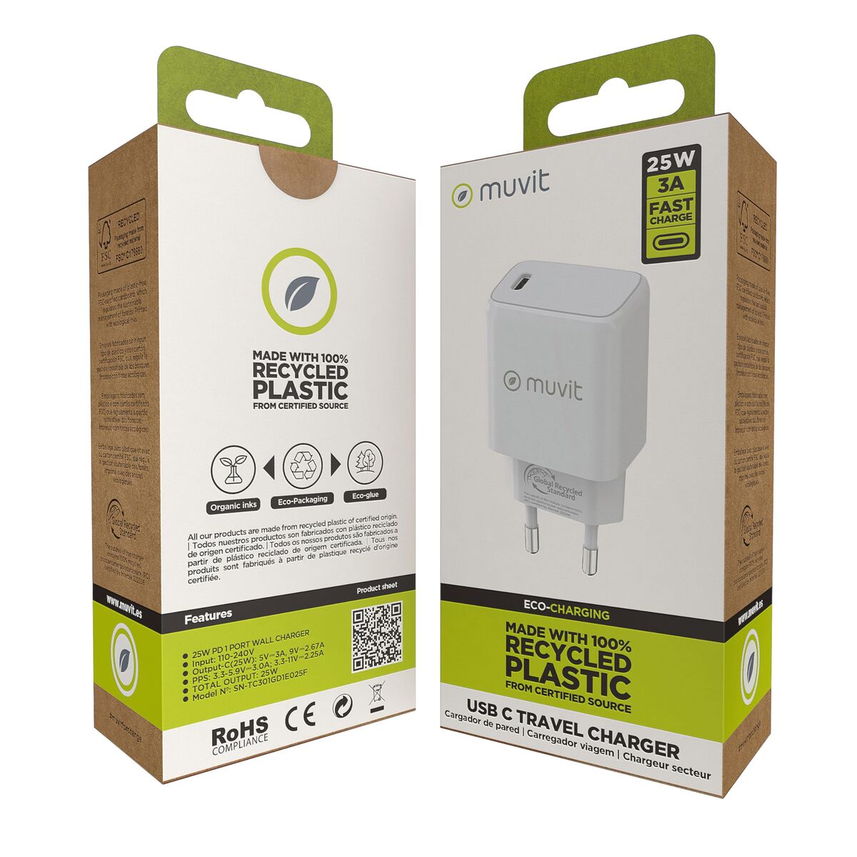 Wall Charger Muvit MCACC0038