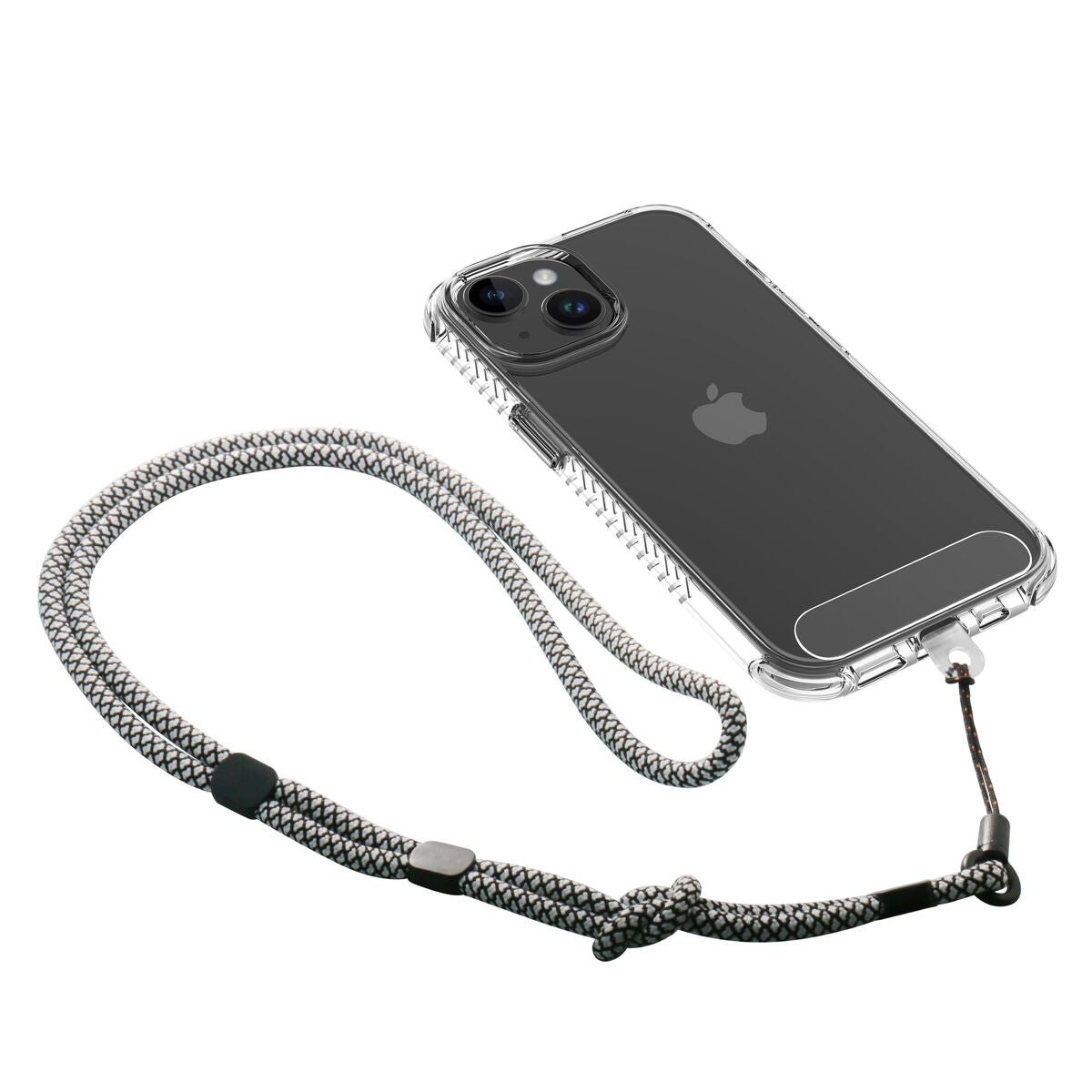 Mobile Phone Lanyard Muvit for Change Black White