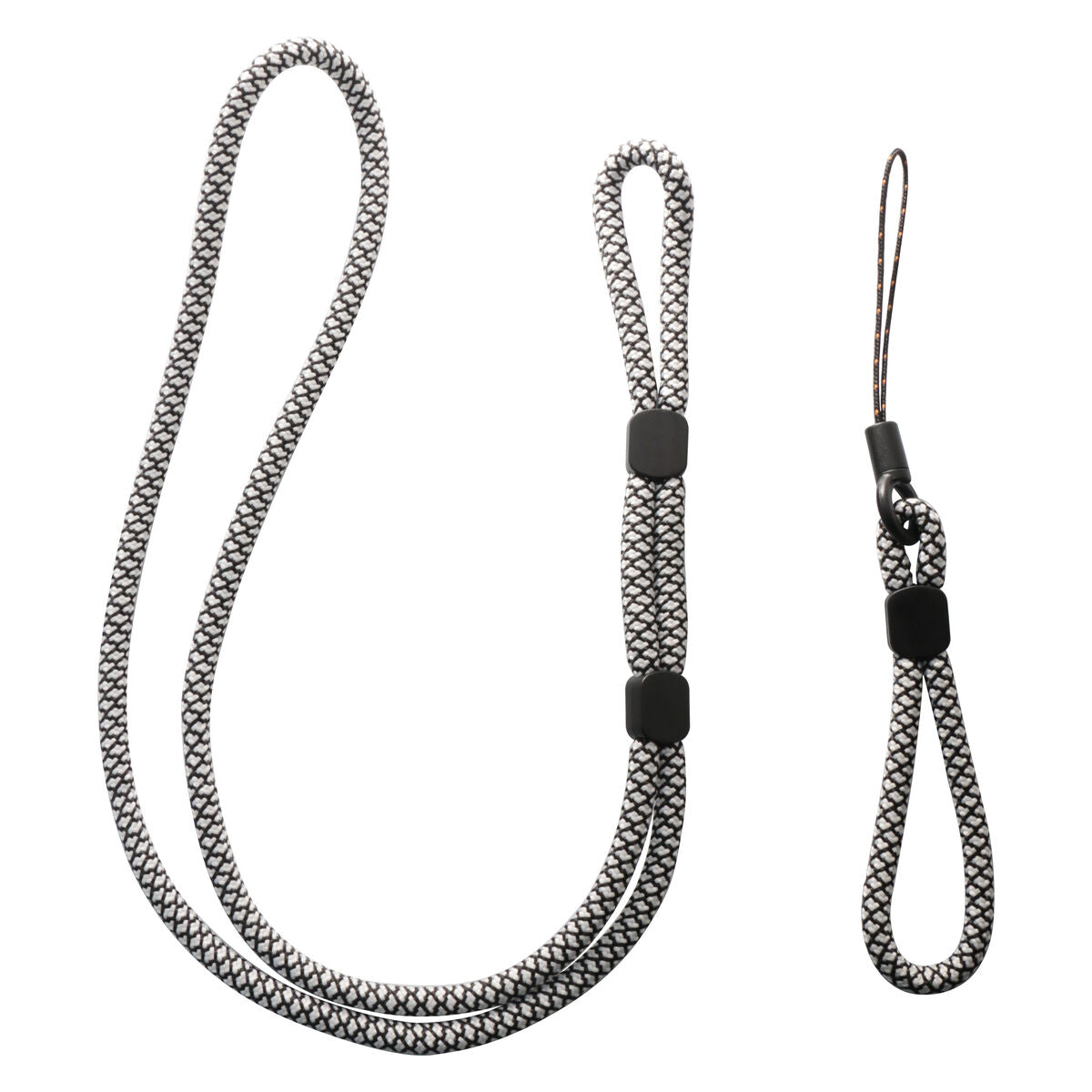 Mobile Phone Lanyard Muvit for Change Black White