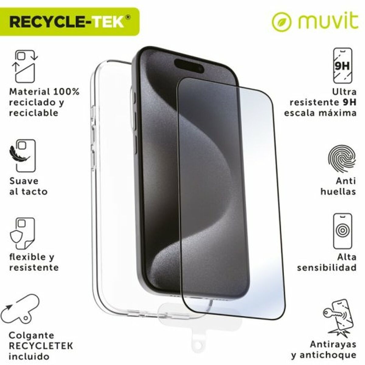 Mobile cover Muvit iPhone 16 Pro
