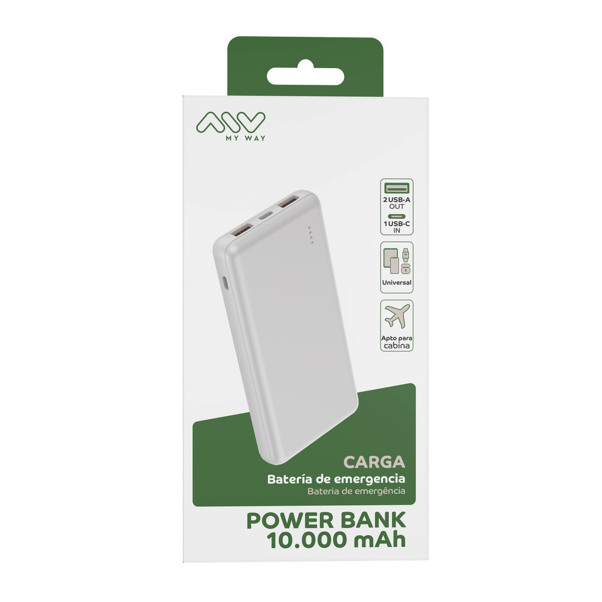 Powerbank Myway White 10000 mAh