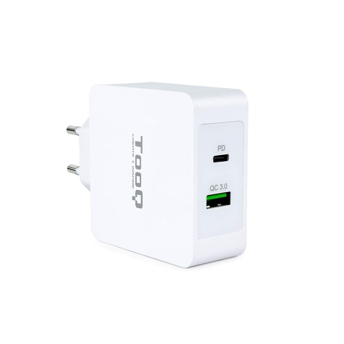 USB Wall Charger TooQ TQWC-2SC03WT White 48 W