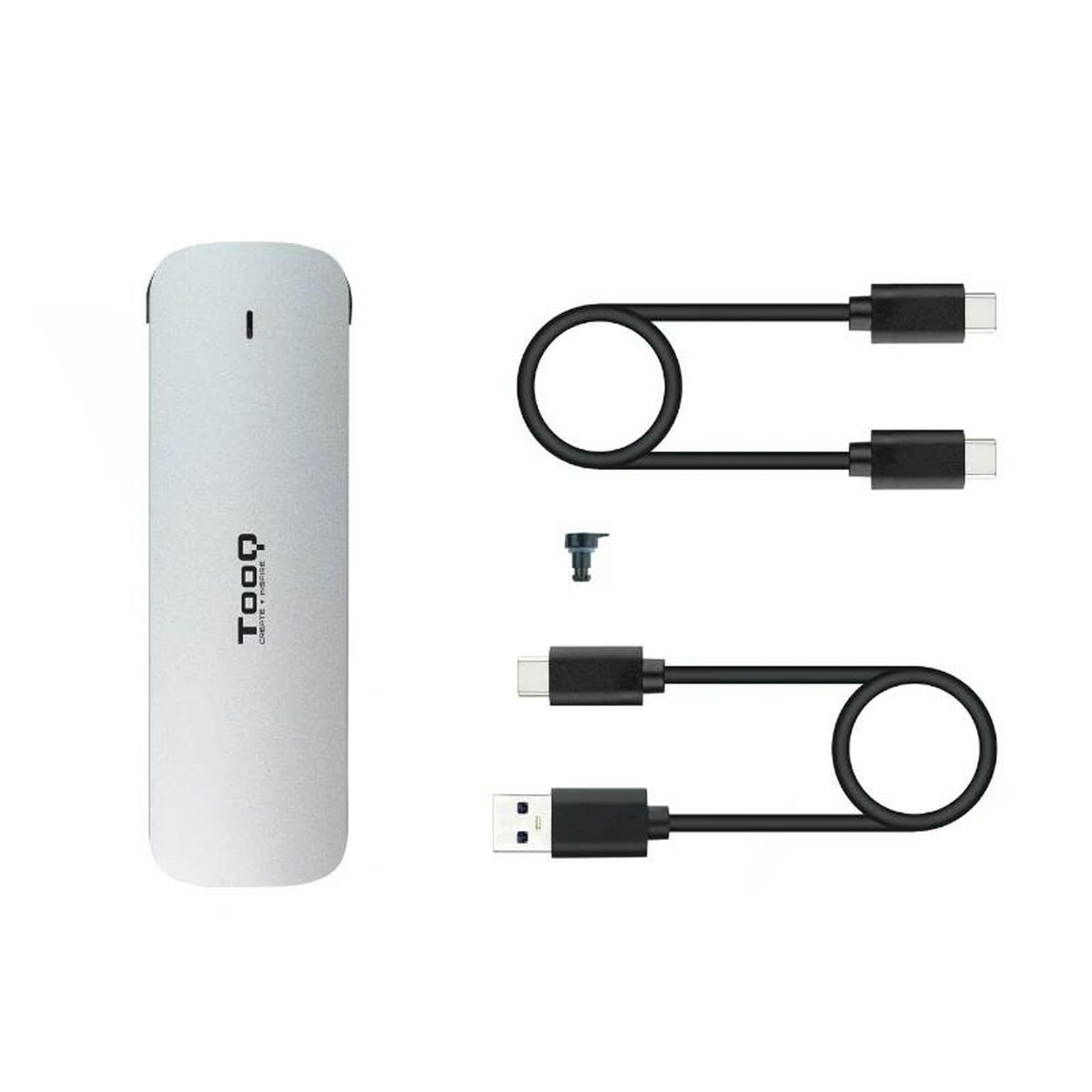 External Box TooQ TQE-2202S Silver Steel