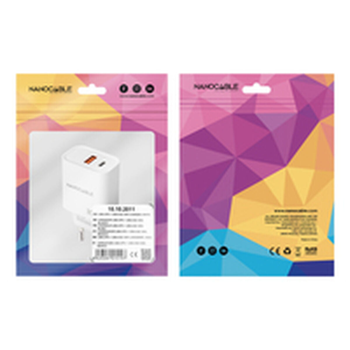 Wall Charger NANOCABLE 10.10.2011 White 30 W