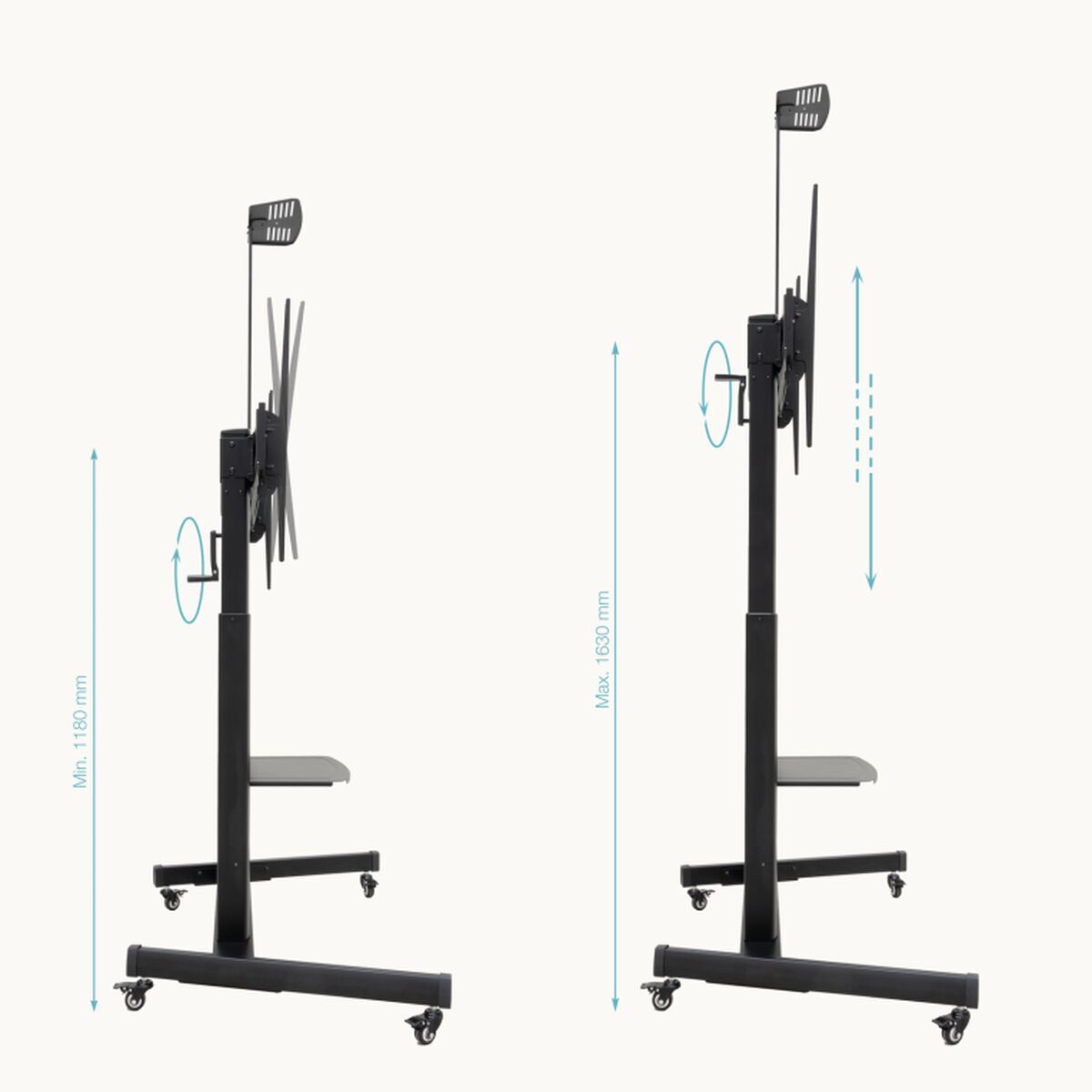 Screen Table Support TooQ FS20406HM-B 60" 100" (1 Unit)