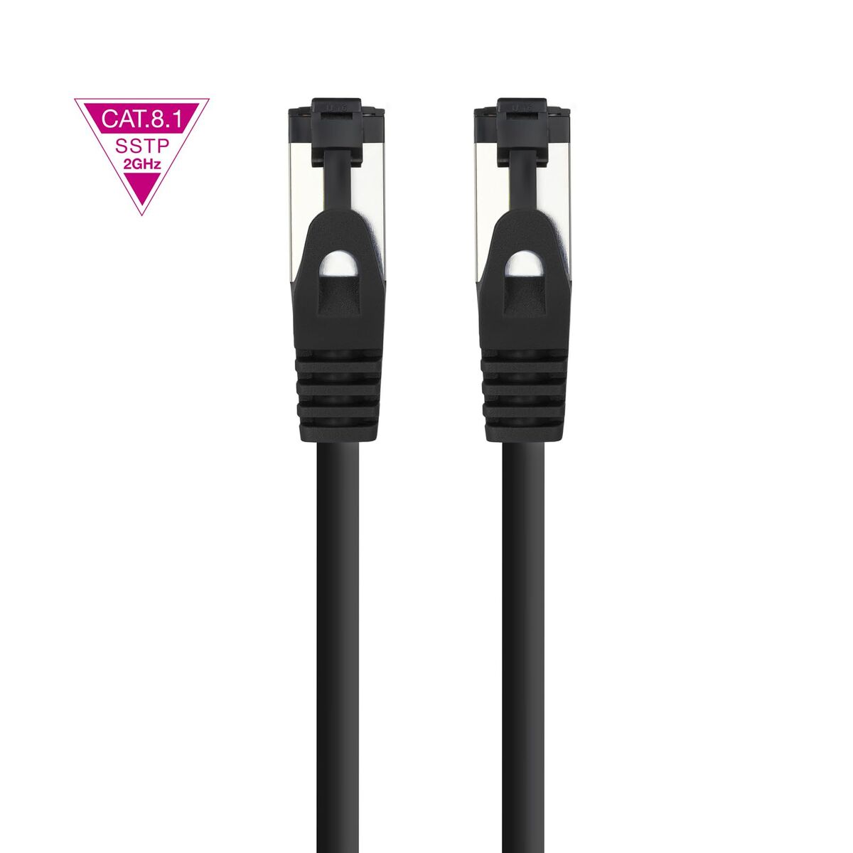 USB Cable NANOCABLE 10.20.2002-BK Black 2 m