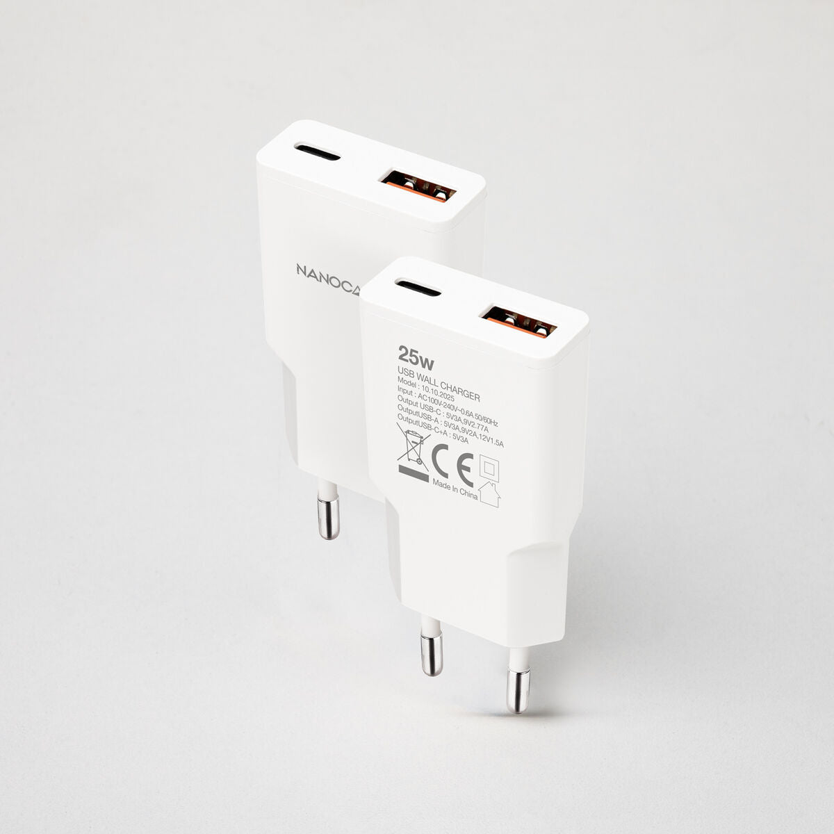 Wall Charger NANOCABLE 10.10.2025 White